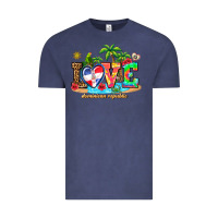 Vintage Denim love dominican republic Vintage Tee - AdoDesignShop