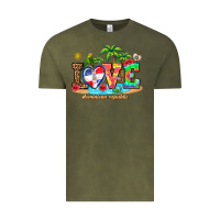Vintage Olive love dominican republic Vintage Tee - AdoDesignShop