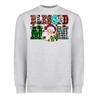 Heather Grey blessed mom christmas Heavyweight Sweatshirt - JahusDesignShop