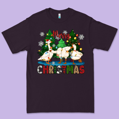 Merry Christmas Duck Premium Tee Designed By Zillion Design Studio
