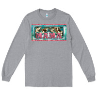 Heather Grey western mama     license plate Long Sleeve Tee - BarkalooDesign