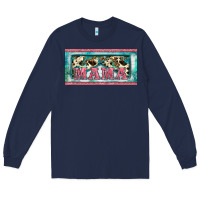 Navy western mama     license plate Long Sleeve Tee - BarkalooDesign