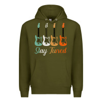 Army Green Bass Guitar Vintage Funny Bass Player Bassist Premium Hoodie - Bettercallsaul
