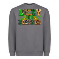 Storm lucky and blessed with coins and shamrocks Heavyweight Sweatshirt - AdoDesignShop
