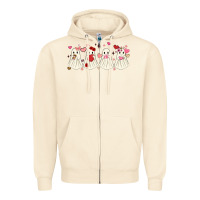 Sandshell valentines day ghost Zipper Hoodie - MaliasSmallBusiness
