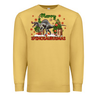 Antique Gold merry spinosaurusmas Premium Sweatshirt - LillyAllenDesigns