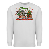 Dove Grey merry spinosaurusmas Premium Sweatshirt - LillyAllenDesigns