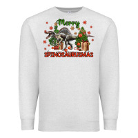 Oatmeal Heather merry spinosaurusmas Premium Sweatshirt - LillyAllenDesigns
