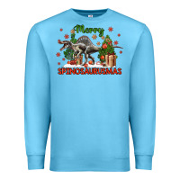 Ocean Blue merry spinosaurusmas Premium Sweatshirt - LillyAllenDesigns
