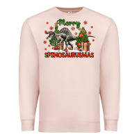 Pale Pink merry spinosaurusmas Premium Sweatshirt - LillyAllenDesigns