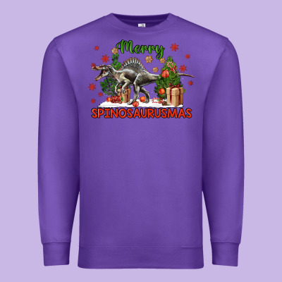 Merry Spinosaurusmas Premium Sweatshirt Designed By Lillyallendesigns