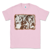 Bubblegum Pink cowhide background Classic Tee - AdoDesignShop