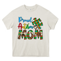 Cream proud autism mom Heavy Core Tee - Artiststas