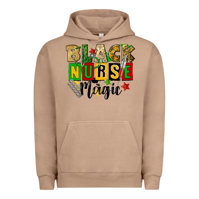 Black Nurse Magic Juneteenth Urban Hoodie by CowGirlArtShop | Teevron