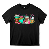 Black hair hustler coffee cups Heavy Core Tee - texasbilliewilder
