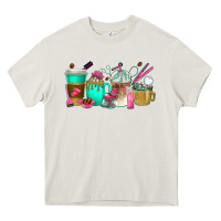 Cream hair hustler coffee cups Heavy Core Tee - texasbilliewilder