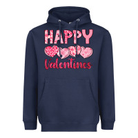 Navy happy valentines Heavyweight Hoodie - LillyAllenDesigns