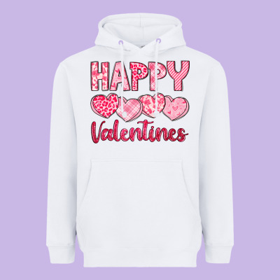 Happy Valentines Heavyweight Hoodie Designed By Lillyallendesigns