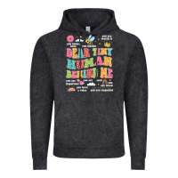 Vintage Black customized teacher dear tiny human behind me back Vintage Hoodie - JahusDesignShop