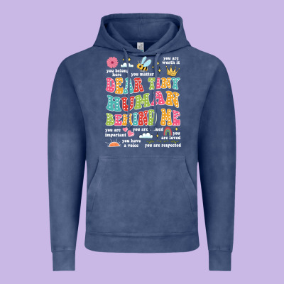 Customized Teacher Dear Tiny Human Behind Me Back Vintage Hoodie Designed By Jahusdesignshop