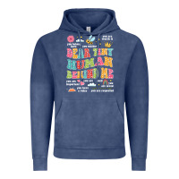 Vintage Denim customized teacher dear tiny human behind me back Vintage Hoodie - JahusDesignShop