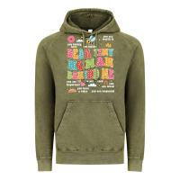 Vintage Olive customized teacher dear tiny human behind me back Vintage Hoodie - JahusDesignShop