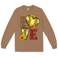 Toasted Coconut western love softball Long Sleeve Tee - LillyAllenDesigns
