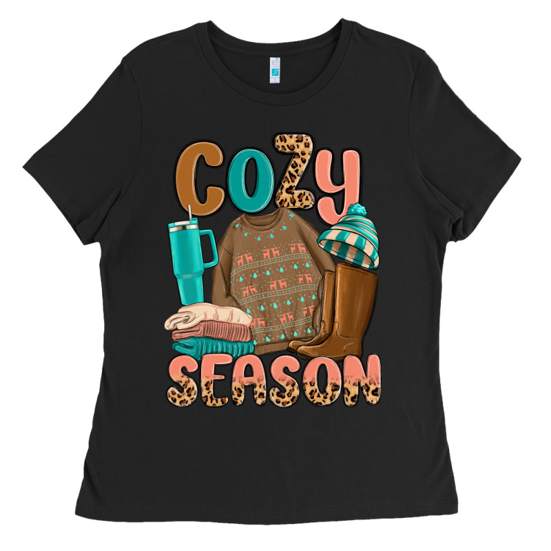 Cozy Season Ladies Tee by MaliasSmallBusiness | Teevron