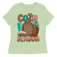 Matcha cozy season Ladies Tee - MaliasSmallBusiness
