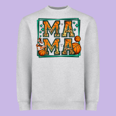 Basketball Mama Heavyweight Sweatshirt Designed By Jasminsmagicworld