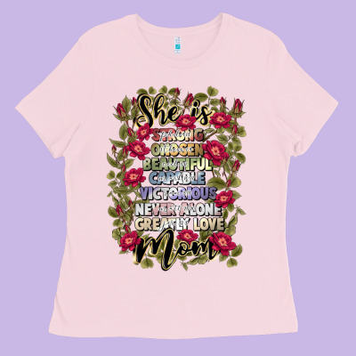 She Is Mom Ladies Tee Designed By Jahusdesignshop