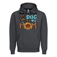 Smoke kinda busy being a dog mom Zipper Hoodie - MaliasSmallBusiness