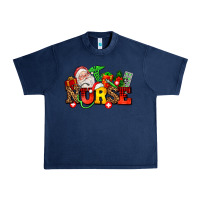 Navy nurse with Christmas Urban Heavy Tee - AdoDesignShop