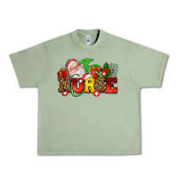 Oil Green nurse with Christmas Urban Heavy Tee - AdoDesignShop