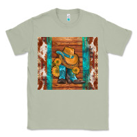 Matcha cowboy boots turquoise aztec cowhide Classic Tee - Artiststas