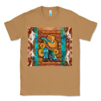 Toasted Coconut cowboy boots turquoise aztec cowhide Classic Tee - Artiststas