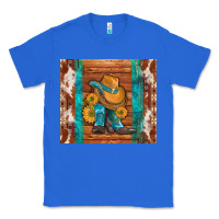True Royal cowboy boots turquoise aztec cowhide Classic Tee - Artiststas