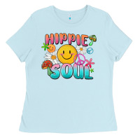 Baby Blue hippie soul Ladies Tee - MaliasSmallBusiness