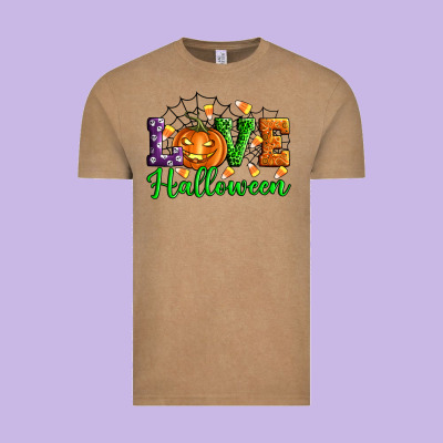 Love Halloween Vintage Tee Designed By Artiststas