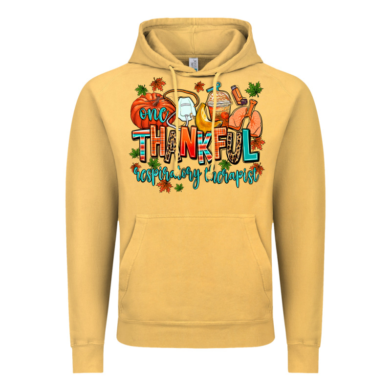 One Thankful Respiratory Therapist Vintage Hoodie by AdoDesignShop | Teevron