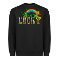 Black feeling lucky with coins Heavyweight Sweatshirt - AdoDesignShop