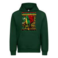 Forest Green celebrating black freedom 6 19 1865 juneteenth Urban Hoodie - CowGirlArtShop