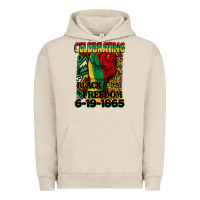 Pigment French Oak celebrating black freedom 6 19 1865 juneteenth Urban Hoodie - CowGirlArtShop