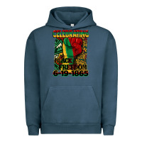 Pigment Midnight Navy celebrating black freedom 6 19 1865 juneteenth Urban Hoodie - CowGirlArtShop
