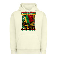 Pigment Pistachio celebrating black freedom 6 19 1865 juneteenth Urban Hoodie - CowGirlArtShop