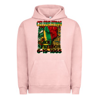 Pigment Salmon celebrating black freedom 6 19 1865 juneteenth Urban Hoodie - CowGirlArtShop