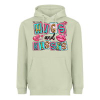 Matcha hugs and kisses Heavyweight Hoodie - LillyAllenDesigns