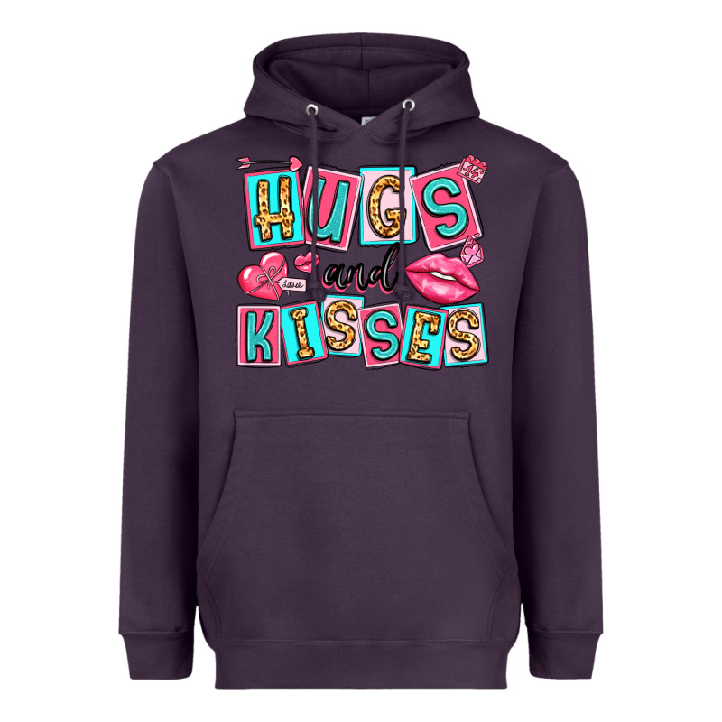 Hugs And Kisses Heavyweight Hoodie by LillyAllenDesigns | Teevron