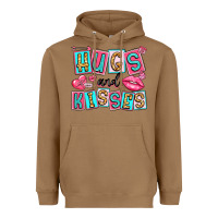 Toasted Coconut hugs and kisses Heavyweight Hoodie - LillyAllenDesigns