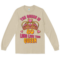 Mushroom the queen is 80 long live the queen Long Sleeve Tee - Jasminsmagicworld